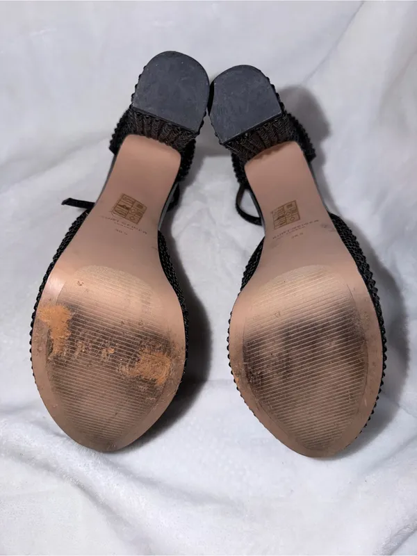 Kurt Geiger Black Crystal-Embellished Platform Slingbacks - Image 7