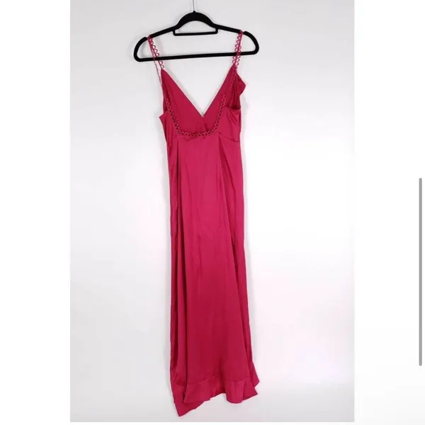 For Love & Lemons Isabella Ruffled Maxi‎ Dress in Fuchsia Size M - Image 5