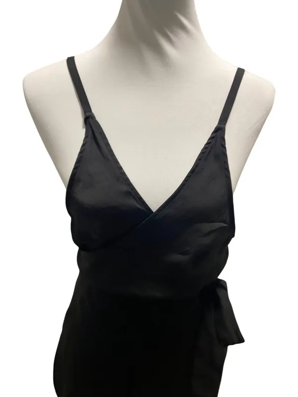 Intimately Free People Like Me Or Love Me Wrap Slip Dress Black Size XL LBD Glam - Image 9