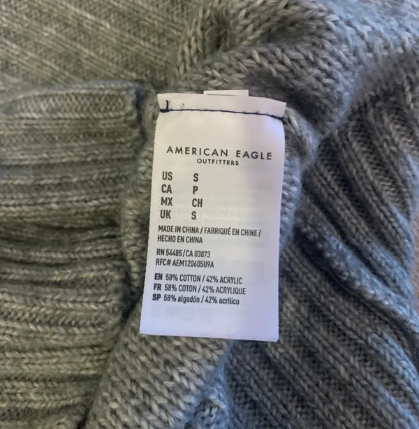 American Eagle Grey Sweater Dress - Image 7