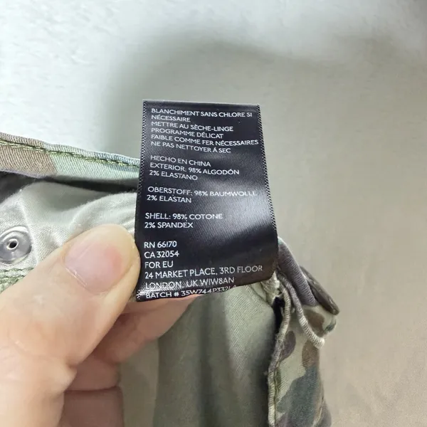 BDG Urban Outfitters Faded Camo Ankle Zip Skinny Cargo Pants Women Size 27 - Image 11