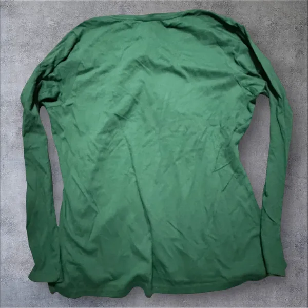 NFL Team Apparel Green Bay Packers Women XL Green V-Neck Long Sleeve Graphic Tee - Image 2