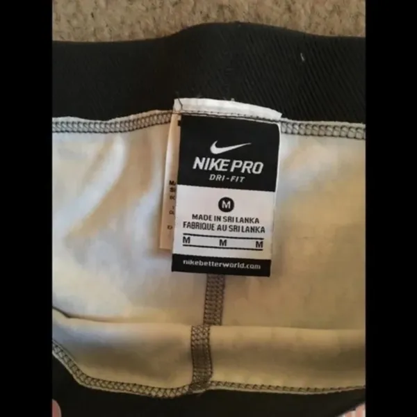 Nike Pro Women Leggings Peach, Black, Gray, White Size M - Image 5