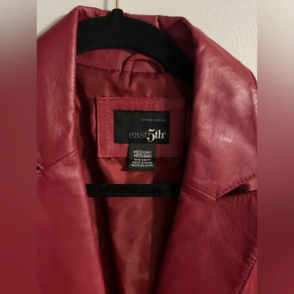East 5th Rich Burgundy Leather Jacket - Image 3