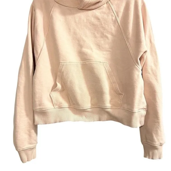 Aerie Women's Cropped Pullover Hoodie Pink‎ Medium Casual Relaxed Fit - Image 4