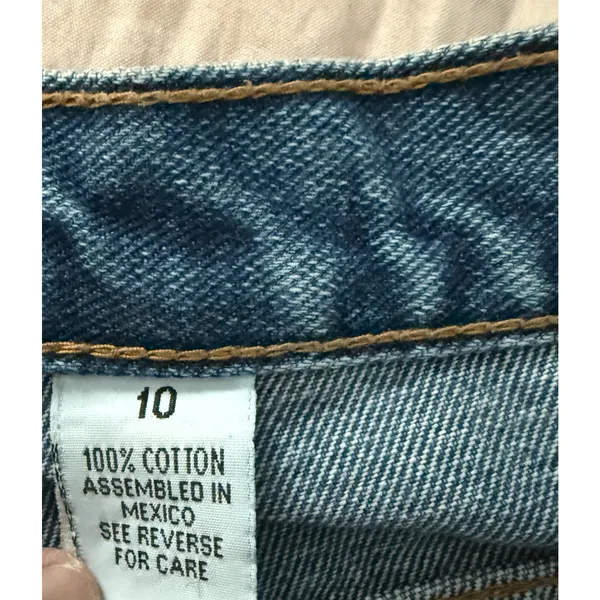 Bill Blass Jeans Womens 26" waist High Rise Mom Blue Cotton Denim Vintage 1990s - Image 4