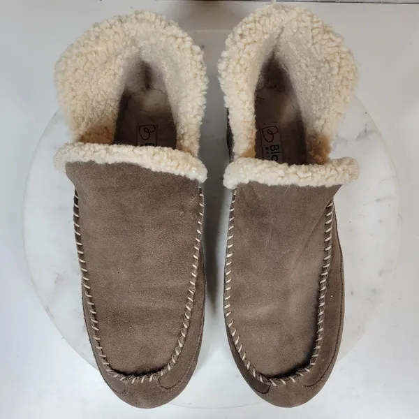 Blondo Serene Slippers Womens 11 Brown Suede Sherpa Lining Waterproof Moccasin - Image 8