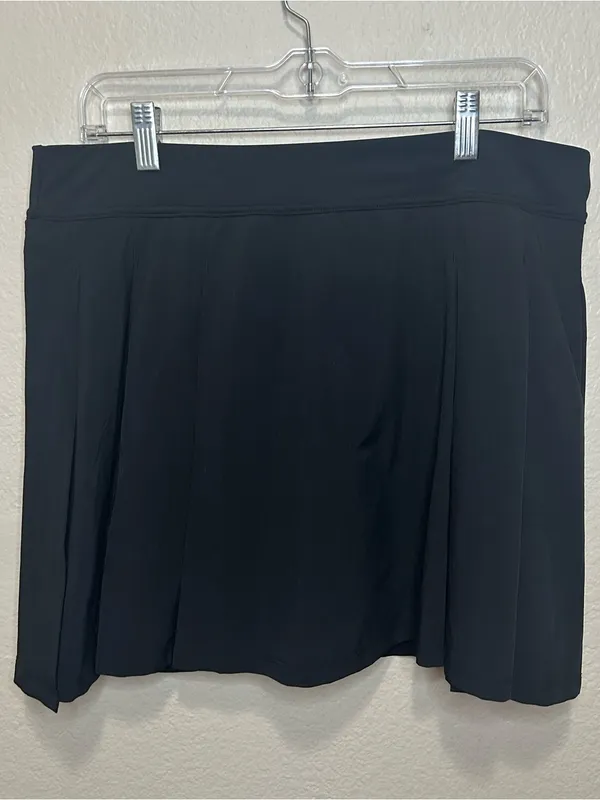 Beyond Yoga Black Pleated Skort Tennis Pickleball Golf Activewear Large - Image 8