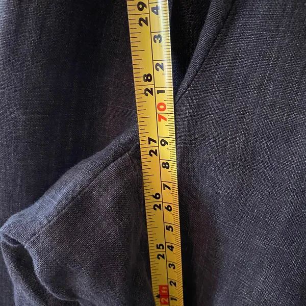 Eileen Fisher Gray Linen Loungewear Barrel Leg Lantern Pants Flowy Women size XS - Image 9