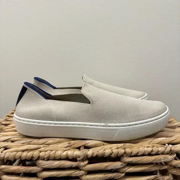 Rothy's Cream The Original Slip On Flat Casual‎ Shoe 6 - Image 3
