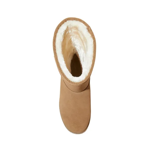 NWT Universal Thread Sarah Suede Shearling Winter Boots 91467407 Tan Brown 6M - Image 3