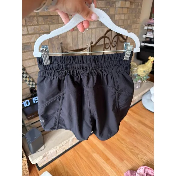 Lululemon Tracker Short V shorts feature a wide elastic waistband black 2 - Image 2