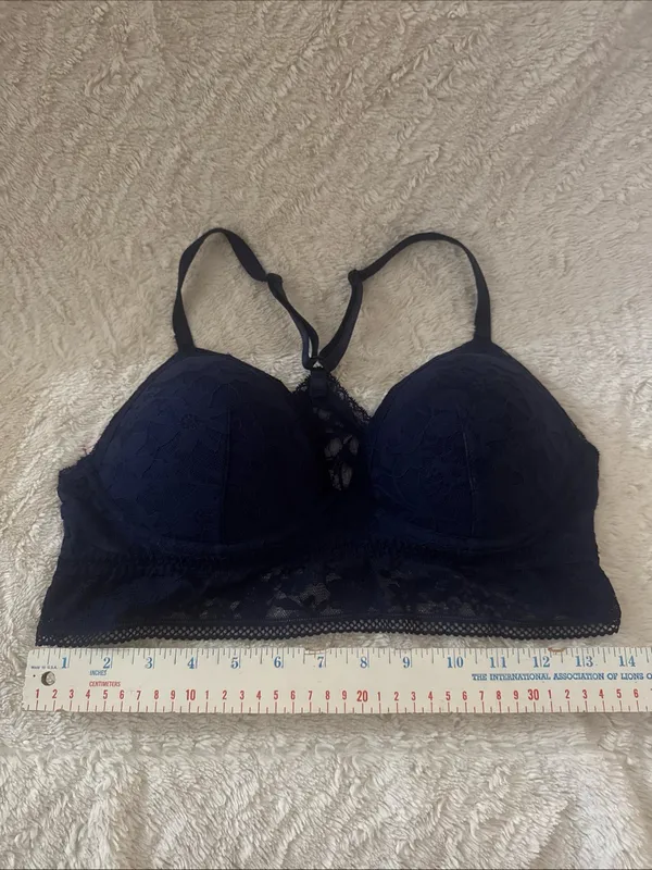Victoria's Secret Lace Longline Bralette - Navy Blue - Image 2