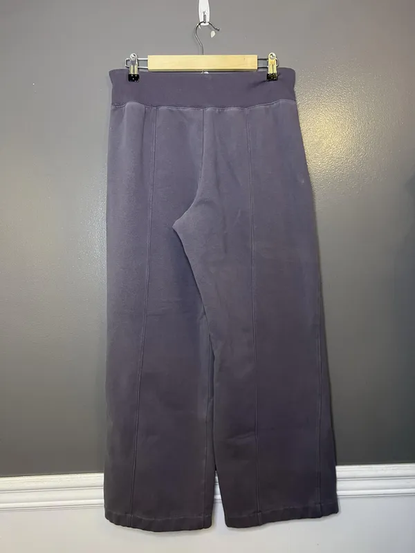 Athleta Pants Womens Medium Purple Retroplush Straight Leg Fleece Lounge Fit - Image 6