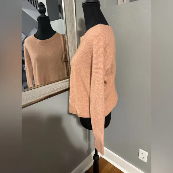 Madewell Jane Waffle Stitch Crew Neck Wool Alpaca Blend Sweater Small. - Image 3