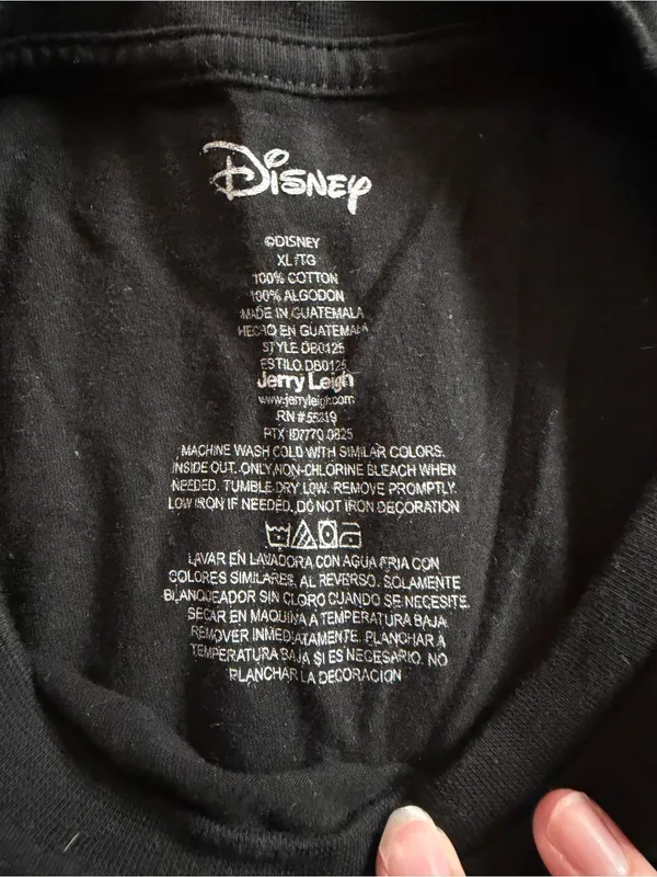 Disney Halloween Mickey Mouse Skeleton Graphic Tee - Image 3