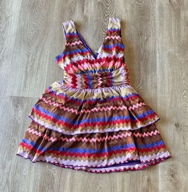Ramy Brook Laura Zig Zag Tiered Minidress - Image 10