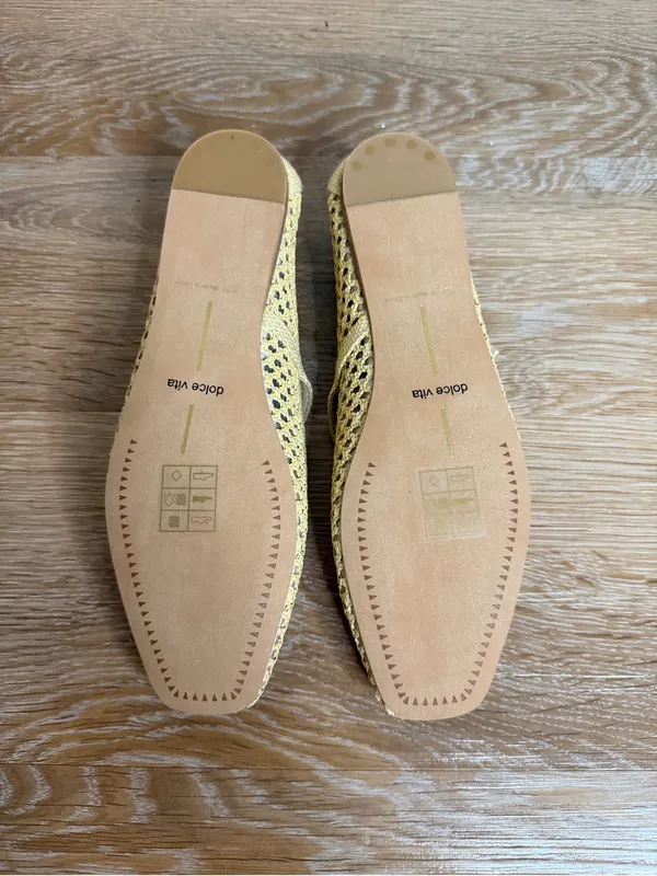 NWT Dolce Vita Reyes Natural Woven Raffia Mary Jane Ballet Flas, Size 5.5 - Image 10