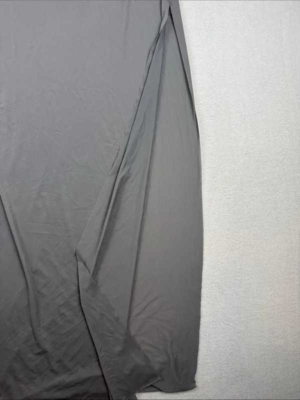 Skims Sheer Maxi Dress with slit in Gunmetal Size: XL - Image 5