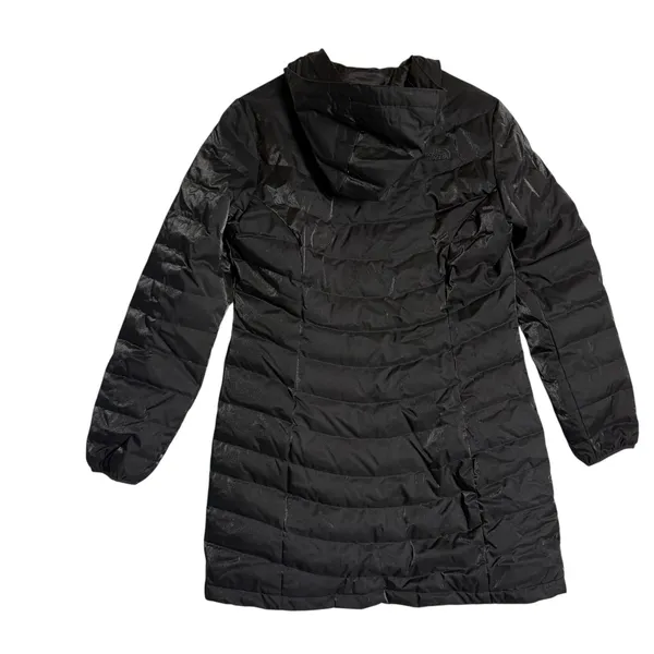 The North Face Black Down Fill Quilted Zip Up Winter Puffer Coat Women’s Large - Image 8