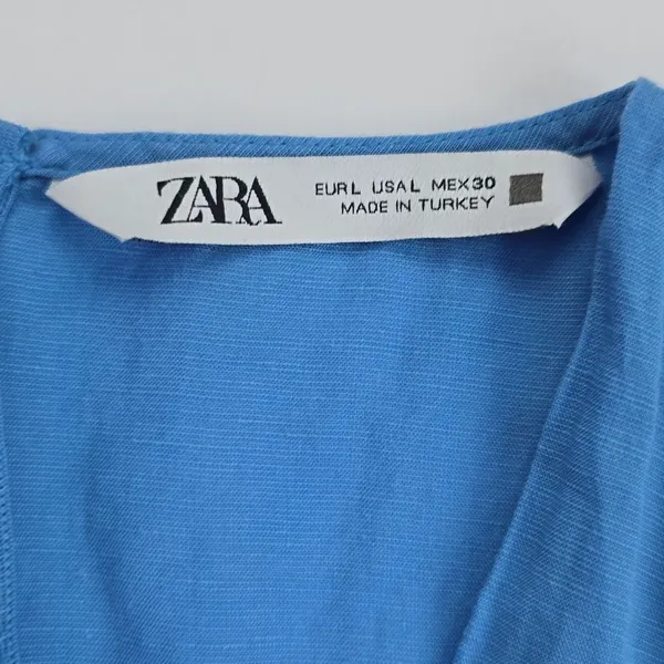 Zara -786 Women's Sleeveless Light Blue Romper Large‎ - Image 2
