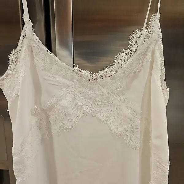 Lush Clothing 💕LUSH💕 Lace Trim V-Neck Camisole ~ White Ivory L NWT - Image 7
