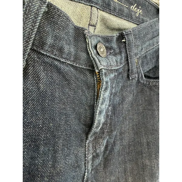 7 For All Mankind‎ Dojo Bootcut Flare Jeans Patent Lattice Pockets 26 Dark Wash - Image 3