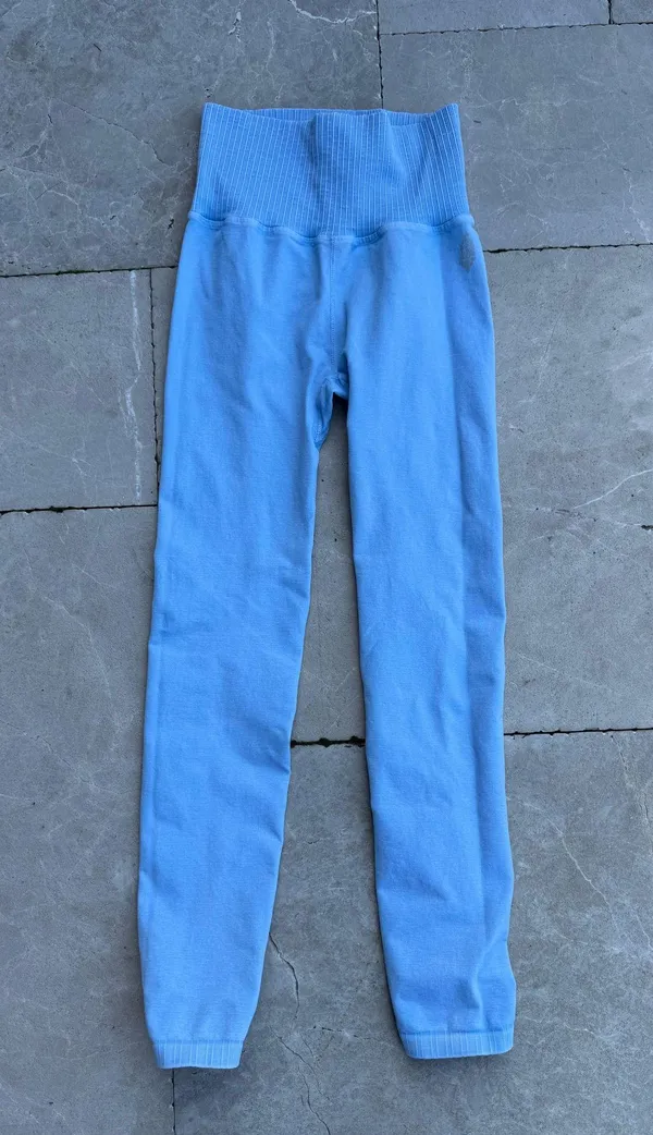 Free People Good Karma Leggings light blue XS - Image 4