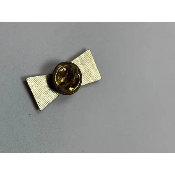 Budweiser Red & Gold Enamel Lapel Pin With Bowtie Logo Design In Black Gift Box - Image 3