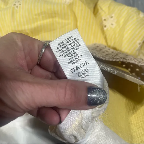 Maurice’s Yellow Embroidered Women's Skirt; XL; NEW - Image 7