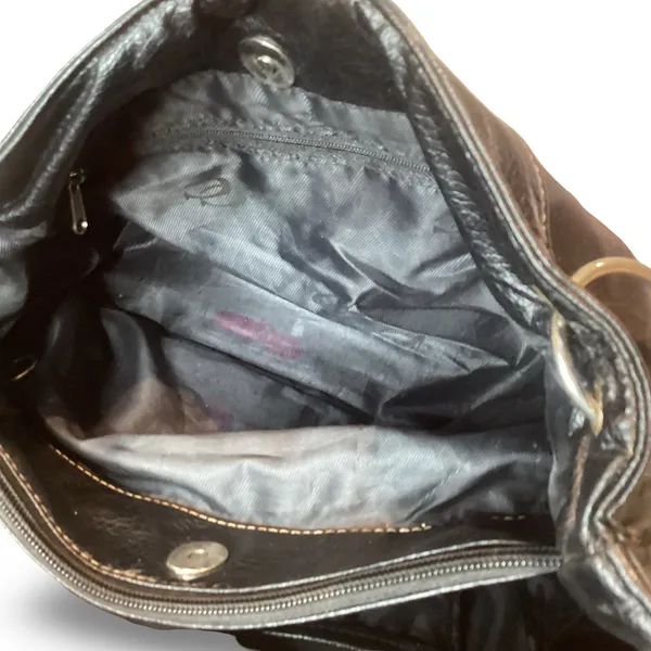 The Sak Black and Silver Patchwork Shoulder Bag - Image 10