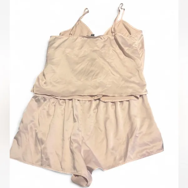 INC International Concepts light pink Satin Cami & Shorts Sleep Set - Image 2