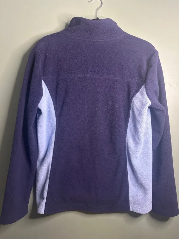 Brooks Brothers 346 Womens Large Quarter Zip Fleece Pullover Navy Blue Casual - Image 5
