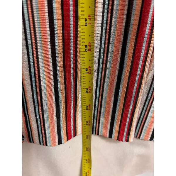Zara Trafaluc Maxi Dress Womens S Multi-Color‎ Striped Knit Boho Beach Summer - Image 9