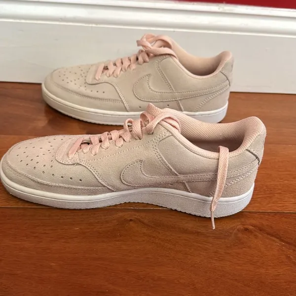 Nike Women's Court Vision Low Fashion Athletic Sneakers‎ Orange Pearl size 8.5 - Image 4