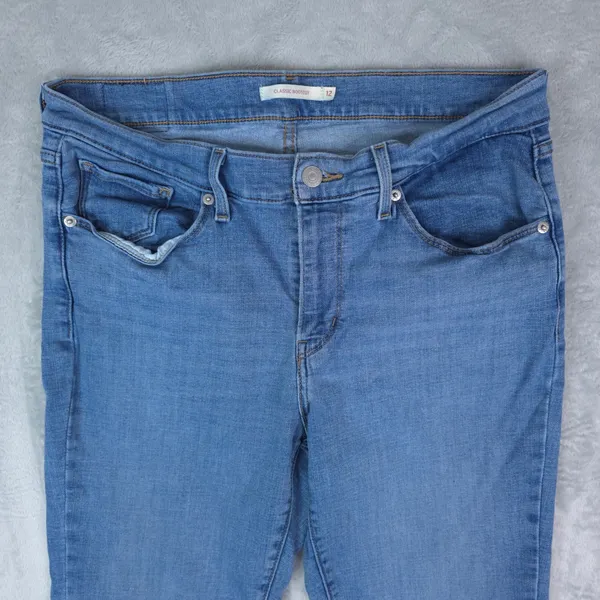 Levis Jeans Womens‎ 12M (33x32) Blue Classic Bootcut Denim Mid Rise Stretch Y2K - Image 3
