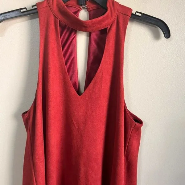 Olivaceous small burgundy dress‎ - Image 2
