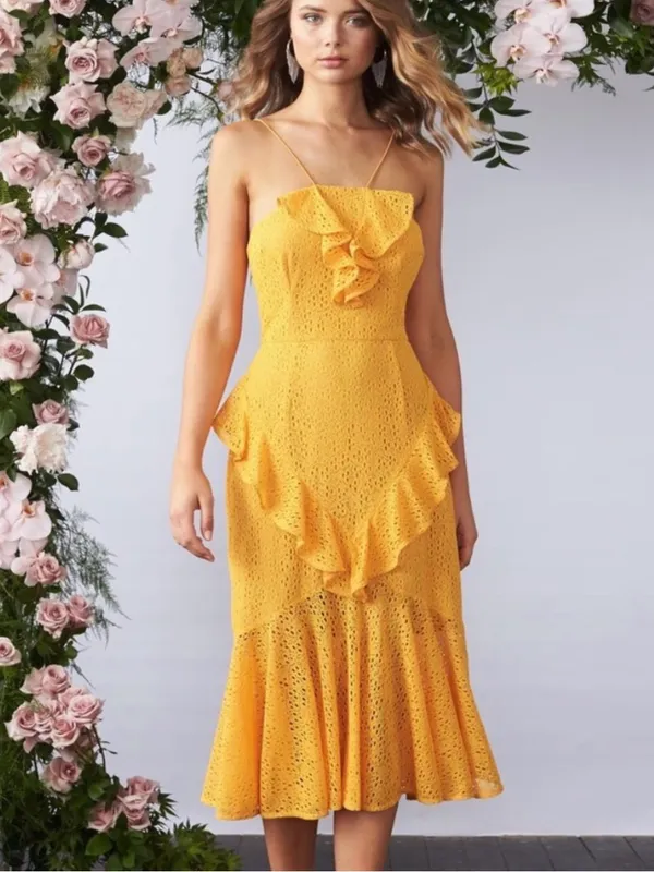 Cooper St Ruffle Midi Dress - Image 3