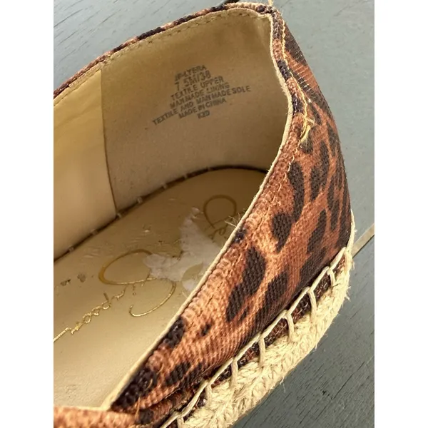 Jessica Simpson Lyra Leopard Print Espadrilles Shoes Flat Women’s Size 7.5 M - Image 8