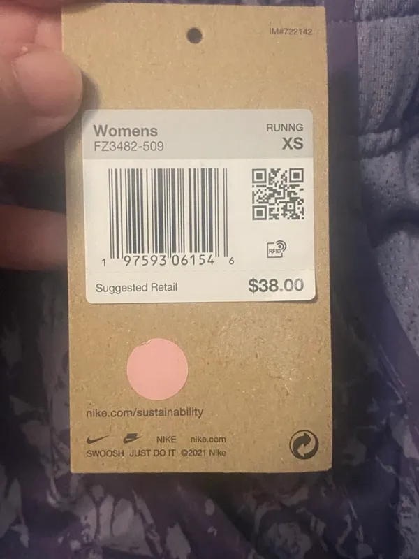 Nike Lavender Tie-Dye Athletic Shorts - Image 8