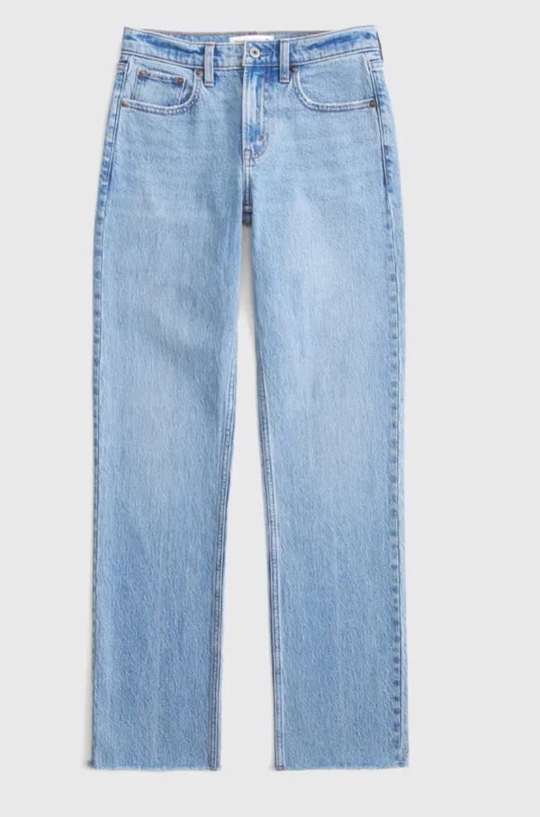 Curve love Mid-Rise 90s Straight Abercrombie Jeans - Image 3