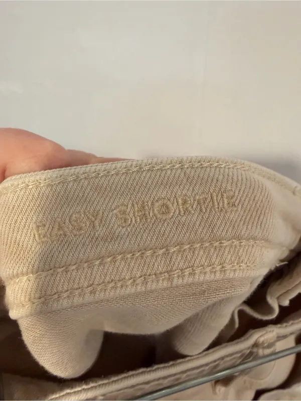 American Eagle Easie Shortie Casual Cotton Blend Shorts in Beige‎ - Image 3
