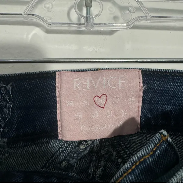NWT Revice Venus Jean Crops Lightyear Wash Hi-Rise Star‎ Size 26 Retro Cool Girl - Image 8