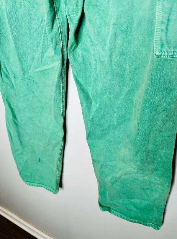 WRANGLER Green Casey Jones Carpenter Denim Jeans Size 29x30 - Image 7