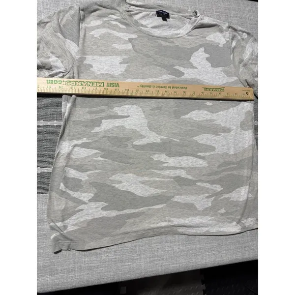Splendid‎ Womens Large Gray Camo Short Sleeve Crew Neck T-Shirt Camouflage Tee - Image 4