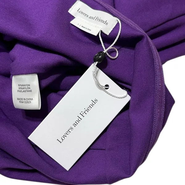 LOVERS + FRIENDS Montrose Strapless Cut-Out Maxi Dress, Purple, Large - Image 11