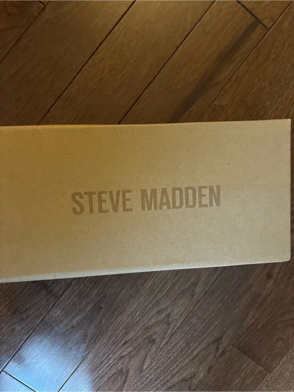 Steve Madden Womens Closer Shearling Footbed Sandals Green 7 Medium - Image 10