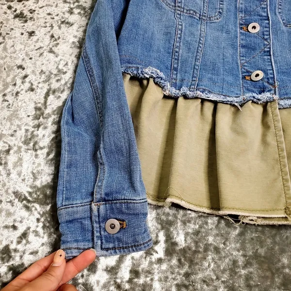 Anthropologie Pilcro Flounce Denim‎ Jacket - Image 6