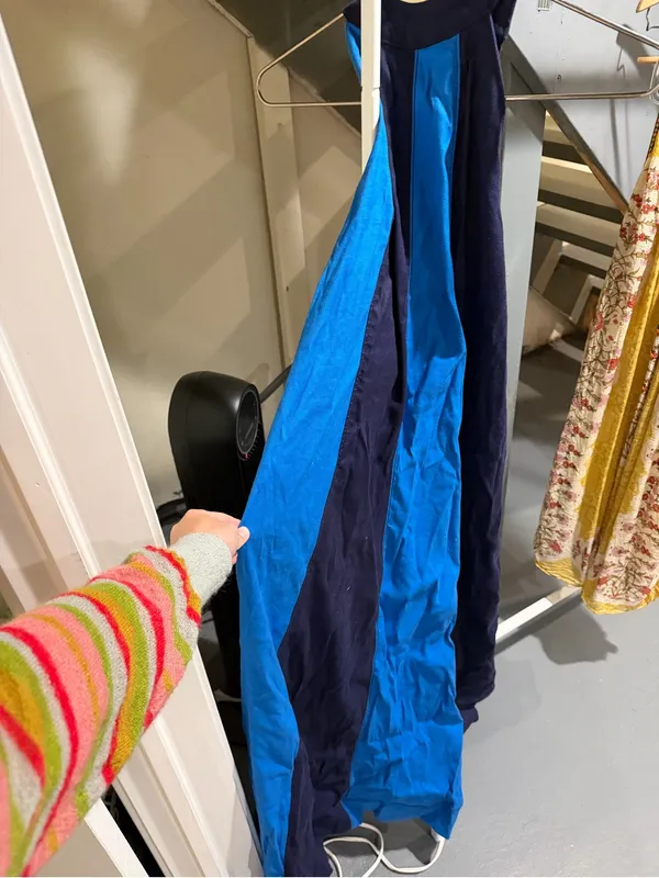 Anthropologie Blue and navy Panel Maxi Dress - Image 4