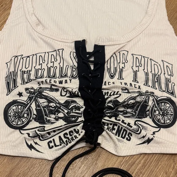 Windsor Large Taupe and Black Y2K Wheels of Fire Classic Legend Tank Lace Up - Image 5